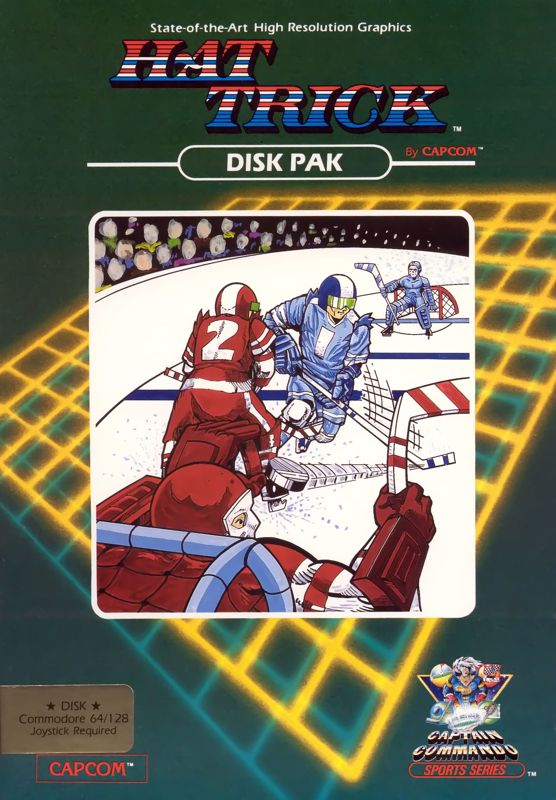 Hat Trick box art for Atari 7800